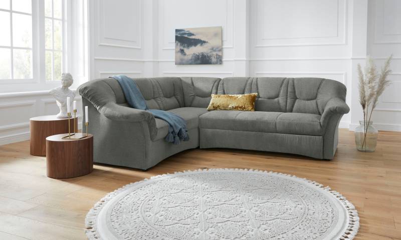 DOMO collection Ecksofa »Sarafina zeitlos und komfortabel, optional mit Federkern, L-Form«, wahlweise mit Bettfunktion von DOMO collection