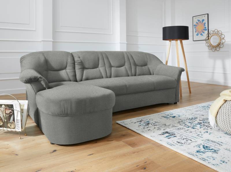 DOMO collection Ecksofa »Sarafina zeitlos und komfortabel, optional mit Federkern, L-Form«, wahlweise mit Bettfunktion von DOMO collection