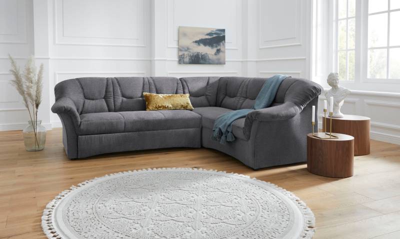 DOMO collection Ecksofa »Sarafina zeitlos und komfortabel, optional mit Federkern, L-Form«, wahlweise mit Bettfunktion von DOMO collection