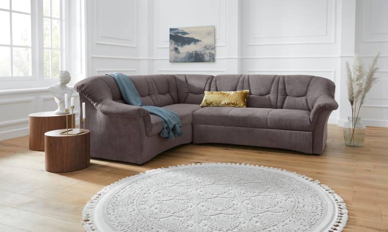 DOMO collection Ecksofa »Sarafina zeitlos und komfortabel, optional mit Federkern, L-Form«, wahlweise mit Bettfunktion von DOMO collection