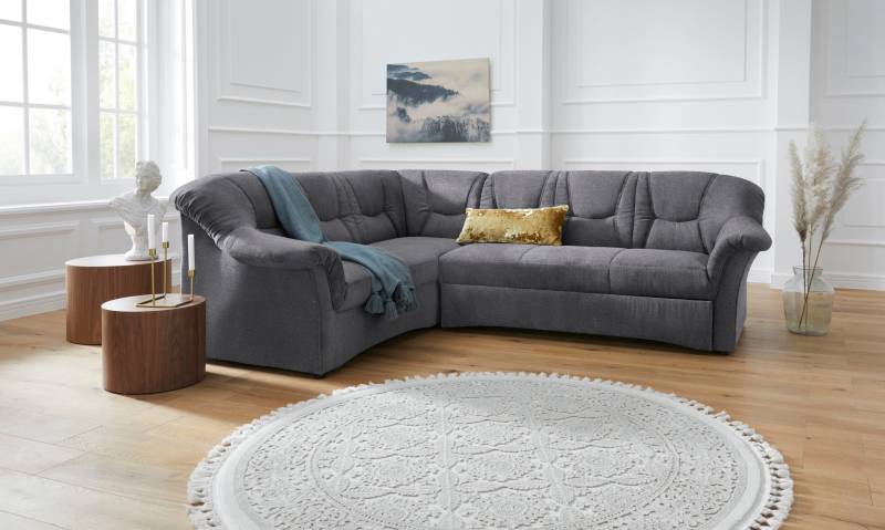 DOMO collection Ecksofa »Sarafina zeitlos und komfortabel, optional mit Federkern, L-Form«, wahlweise mit Bettfunktion von DOMO collection