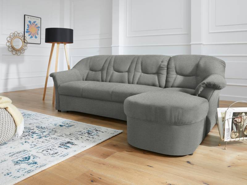 DOMO collection Ecksofa »Sarafina zeitlos und komfortabel, optional mit Federkern, L-Form«, wahlweise mit Bettfunktion von DOMO collection