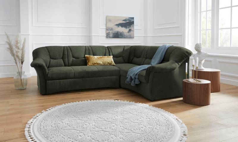 DOMO collection Ecksofa »Sarafina zeitlos und komfortabel, optional mit Federkern, L-Form«, wahlweise mit Bettfunktion von DOMO collection