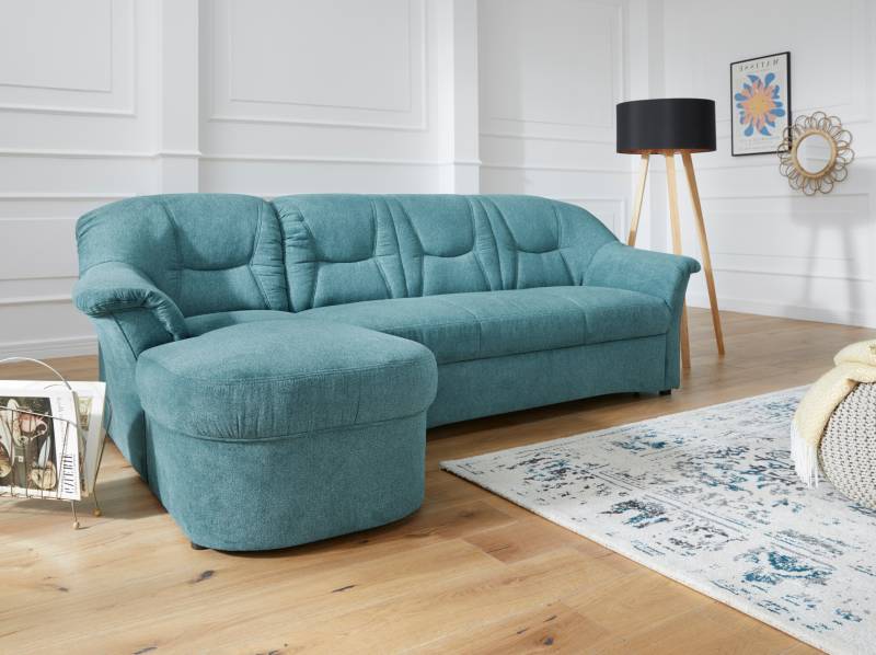 DOMO collection Ecksofa »Sarafina zeitlos und komfortabel, optional mit Federkern, L-Form«, wahlweise mit Bettfunktion von DOMO collection