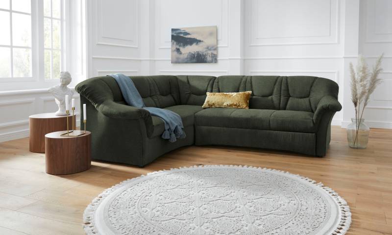 DOMO collection Ecksofa »Sarafina zeitlos und komfortabel, optional mit Federkern, L-Form«, wahlweise mit Bettfunktion von DOMO collection