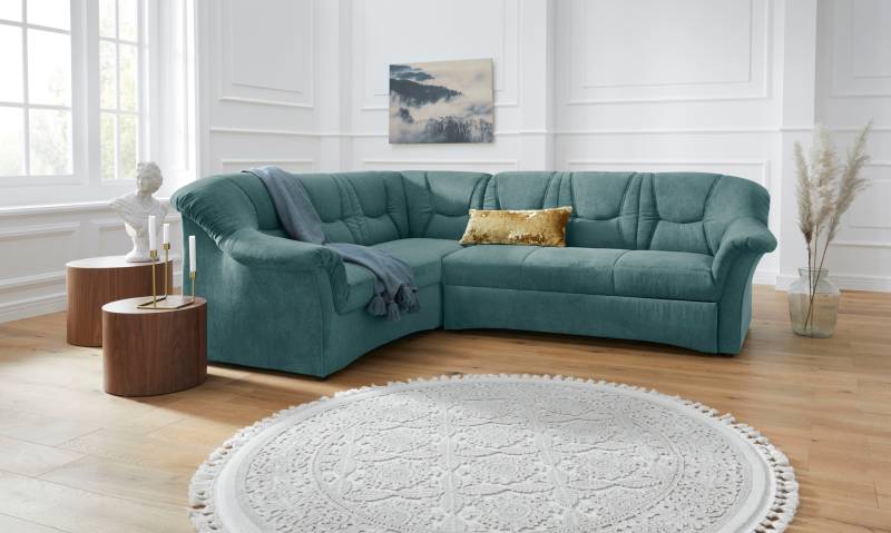 DOMO collection Ecksofa »Sarafina zeitlos und komfortabel, optional mit Federkern, L-Form«, wahlweise mit Bettfunktion von DOMO collection