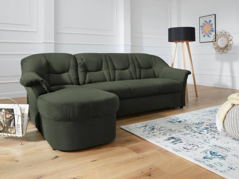 DOMO collection Ecksofa »Sarafina zeitlos und komfortabel, optional mit Federkern, L-Form«, wahlweise mit Bettfunktion von DOMO collection