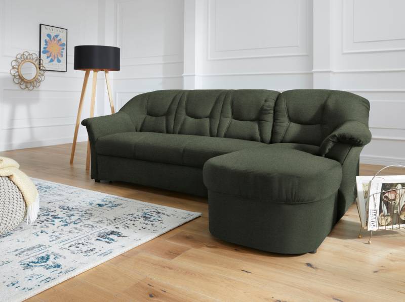 DOMO collection Ecksofa »Sarafina zeitlos und komfortabel, optional mit Federkern, L-Form«, wahlweise mit Bettfunktion von DOMO collection