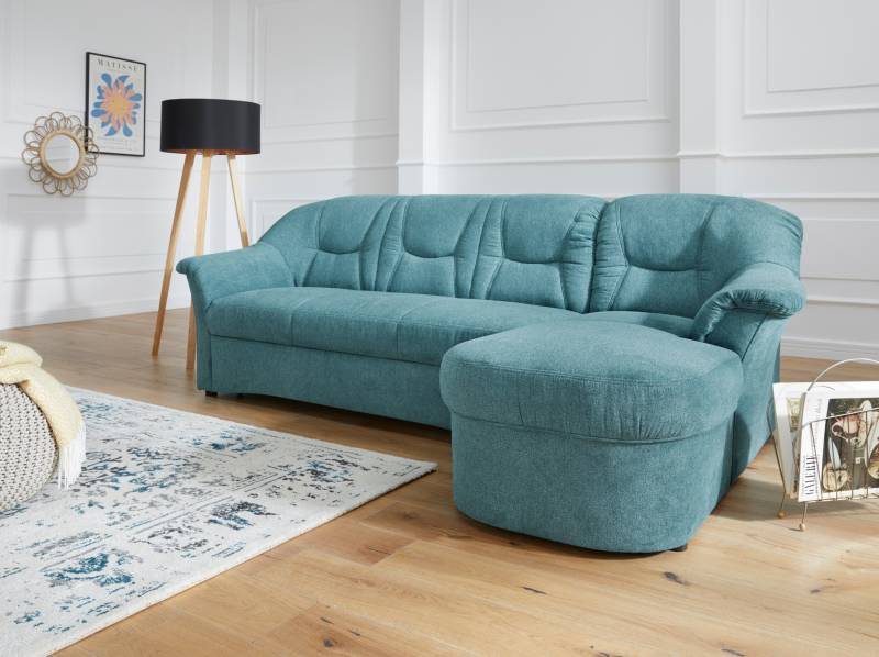 DOMO collection Ecksofa »Sarafina zeitlos und komfortabel, optional mit Federkern, L-Form«, wahlweise mit Bettfunktion von DOMO collection