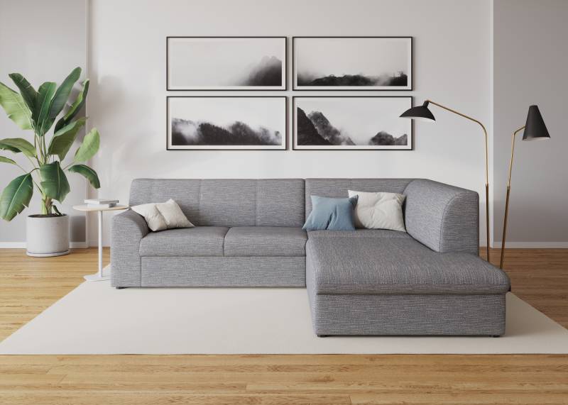 DOMO collection Ecksofa »Topper zeitlos elegant, kompakte Stellmasse, OTTOs Choice, L-Form«, mit Ottomane, wahlweise mit Schlaffunktion von DOMO collection