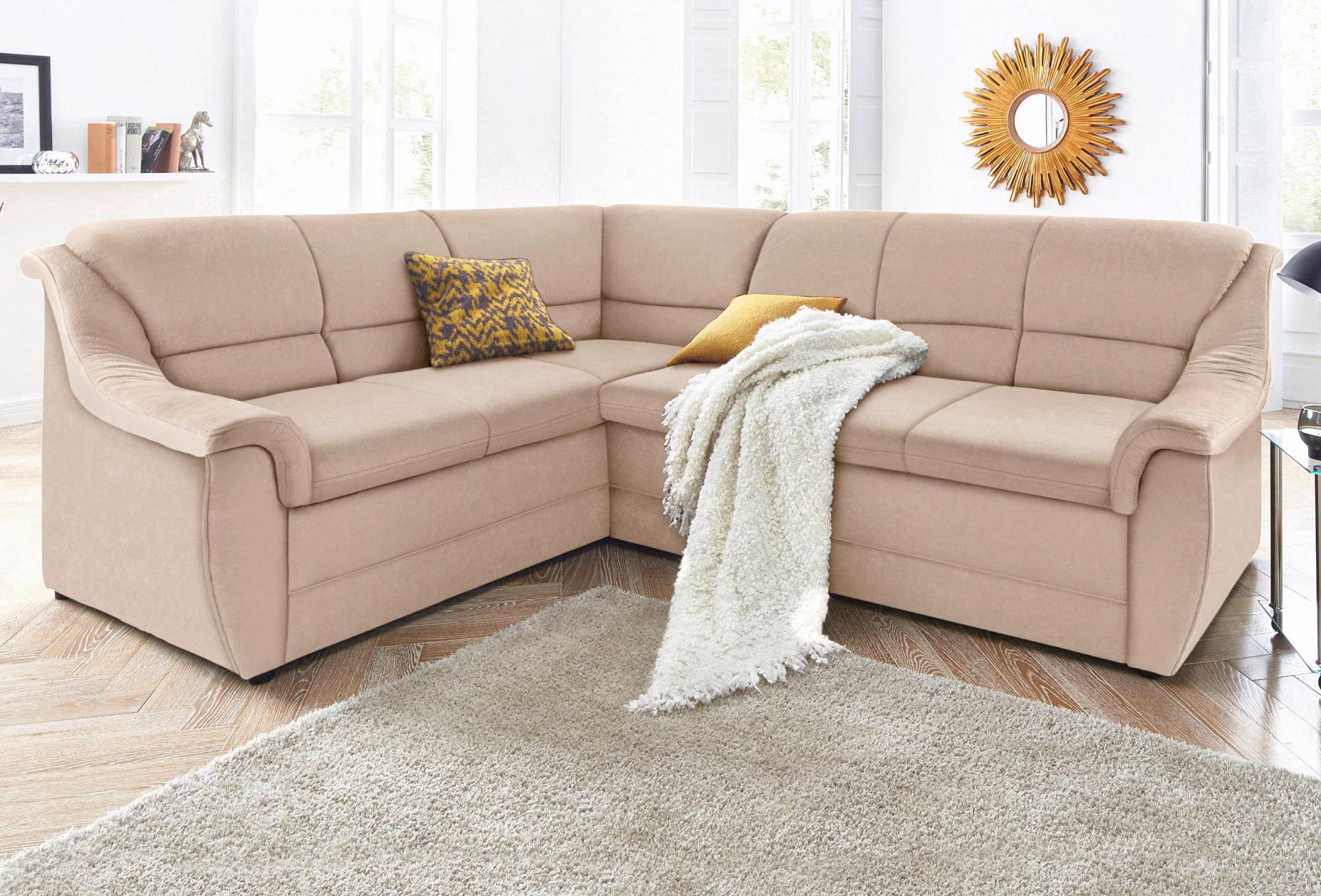 DOMO collection Ecksofa »Lale zeitlose Formensprache, komfortabel, L-Form«, mit langem Schenkel, wahlweise mit Bettfunktion DOMO collection Ecksofa »Lale zeitlose Formensprache, komfortabel, L-Form«, mit langem Schenkel, wahlweise mit Bettfunktion von DOMO collection