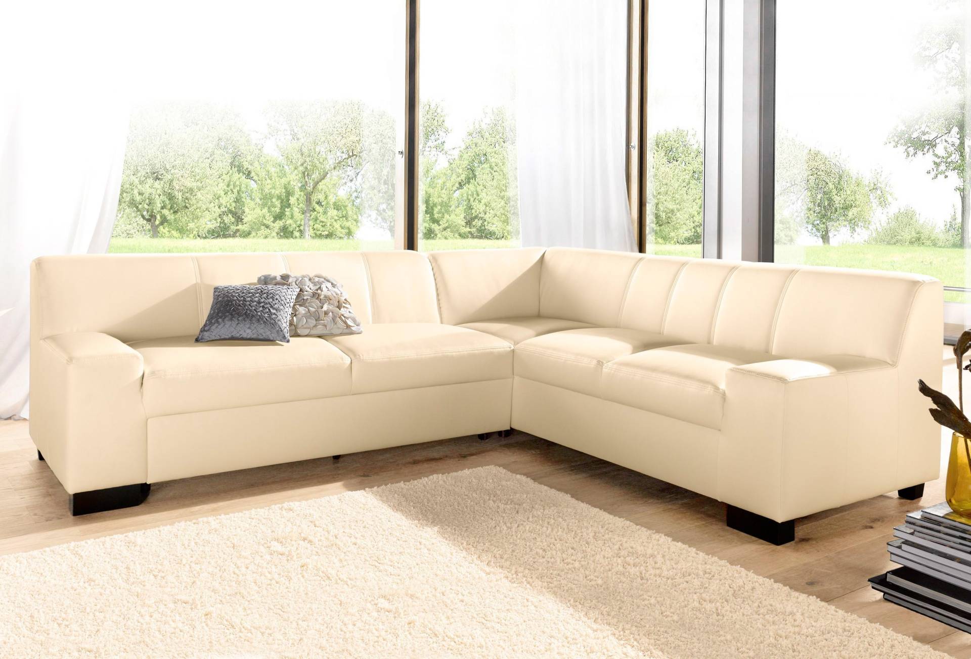 DOMO collection Ecksofa »Norma Top, elegant und modern, flache Armlehnen, L-Form«, wahlweise mit Bettfunktion DOMO collection Ecksofa »Norma Top, elegant und modern, flache Armlehnen, L-Form«, wahlweise mit Bettfunktion von DOMO collection