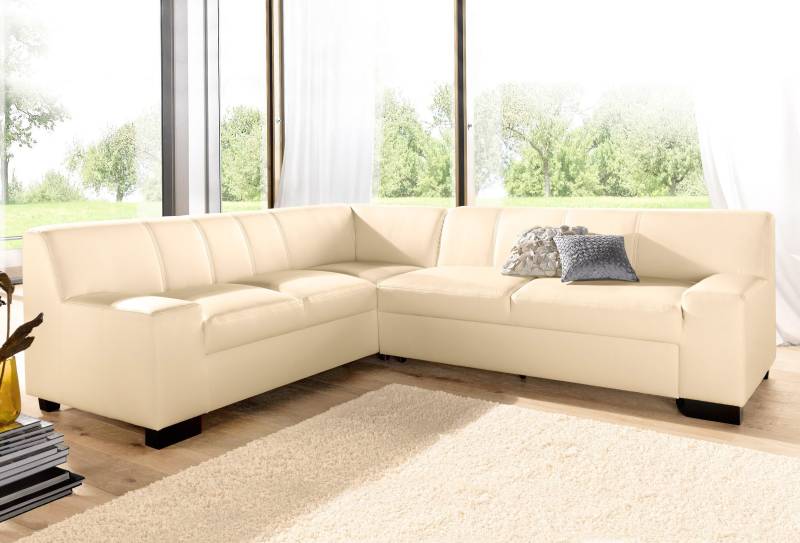 DOMO collection Ecksofa »Norma, moderne Armlehnen, zeitlos und elegant, L-Form«, wahlweise mit Bettfunktion von DOMO collection
