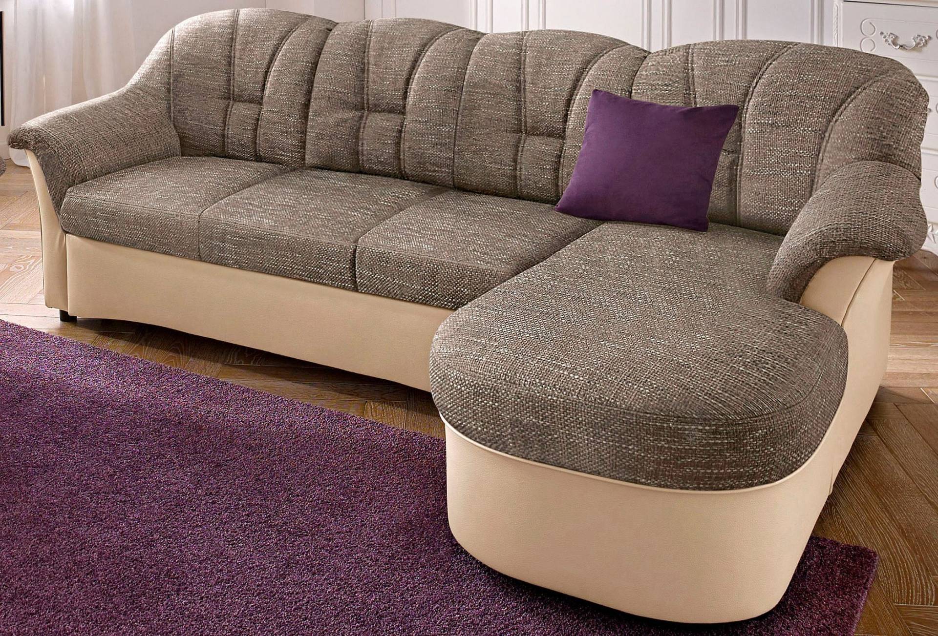 DOMO collection Ecksofa »Flores Schlafsofa, B/T/H: 233/142/86 cm, L-Form« von DOMO collection