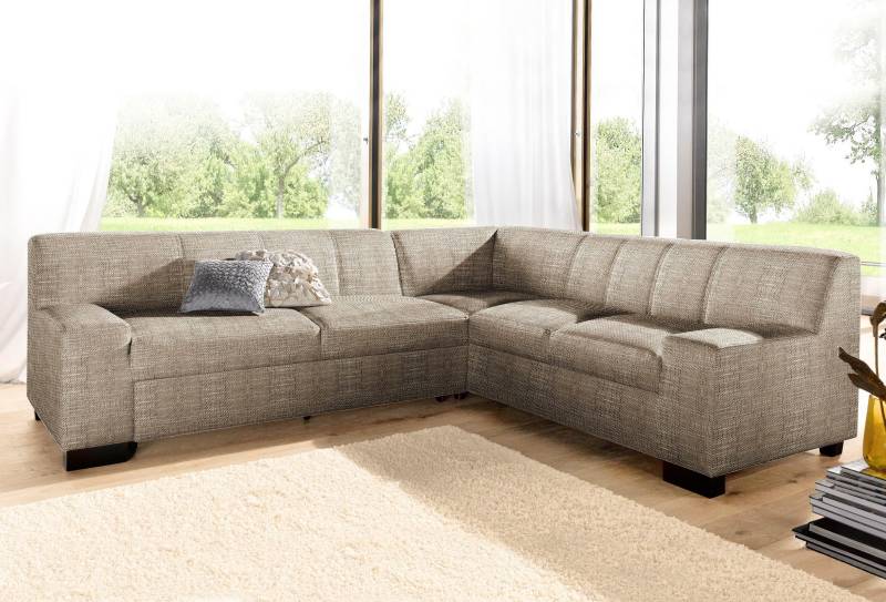 DOMO collection Ecksofa »Norma Top, elegant und modern, flache Armlehnen, L-Form«, wahlweise mit Bettfunktion von DOMO collection
