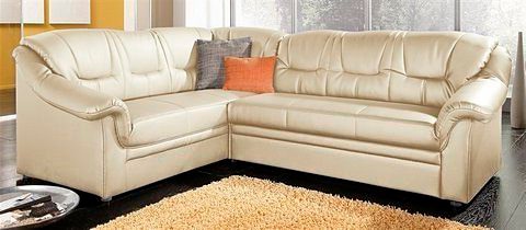 DOMO collection Ecksofa »Montana, zeitlose Rückensteppung, bequeme Armlehnen, L-Form«, wahlweise mit Bettfunktion von DOMO collection