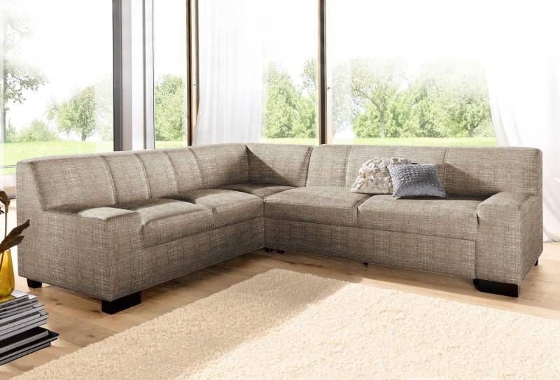 DOMO collection Ecksofa »Norma Top, elegant und modern, flache Armlehnen, L-Form«, wahlweise mit Bettfunktion von DOMO collection
