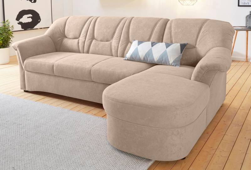 DOMO collection Ecksofa »Sarafina zeitlos und komfortabel, optional mit Federkern, L-Form«, wahlweise mit Bettfunktion von DOMO collection