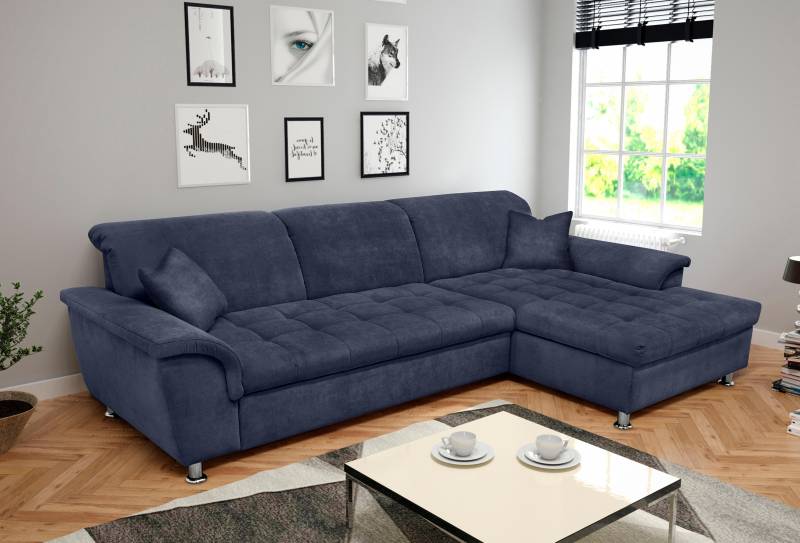 DOMO collection Ecksofa »Franzi Steppung im Sitzbereich B7T/H: 278/162/80 cm, Schlafsofa« von DOMO collection