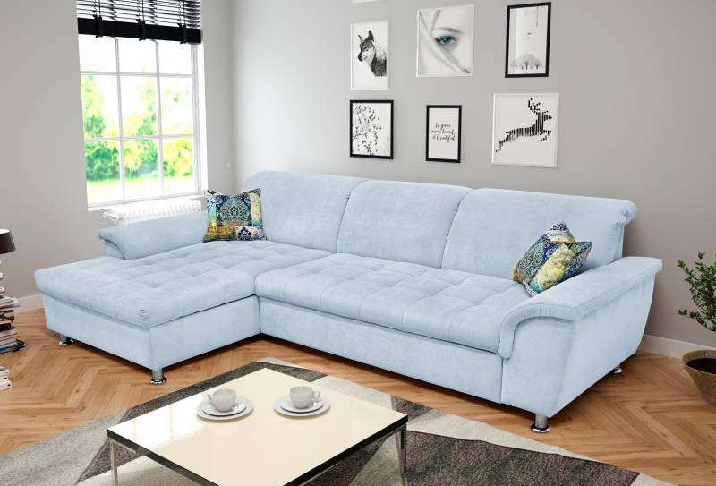 DOMO collection Ecksofa »Franzi Steppung im Sitzbereich B7T/H: 278/162/80 cm, Schlafsofa« von DOMO collection