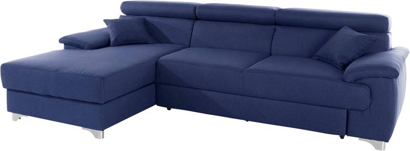 DOMO collection Ecksofa »Mira, inklusive Kopfteilverstellung für mehr Wohlfühlkomfort, L-Form«, wahlweise mit Bettfunktion und Bettkasten, elegant und modern von DOMO collection