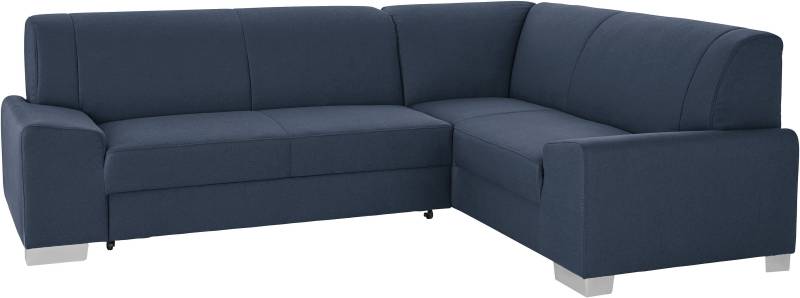 DOMO collection Ecksofa »Anzio in kubischer Formensprache, flache Armlehnen, L-Form«, Wahlweise mit Bettfunktion und Federkern für hohen Sitzkomfort von DOMO collection