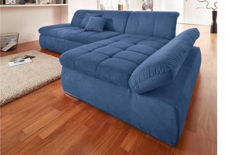 DOMO collection Ecksofa »NMoric XXL, B/T/H: 300/172/80cm, L-Form«, wahlweise mit Bettfunktion und Armlehnverstellung von DOMO collection