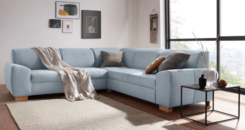 DOMO collection Ecksofa »Incanto kubische Formensprache, komfortabel, flache Armlehnen, L-Form«, wahlweise mit Bettfunktion von DOMO collection