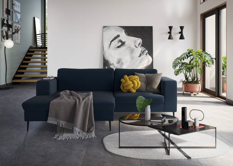 DOMO collection Ecksofa »Modica kompakt und elegant, Breite 244, L-Form«, moderne Optik mit extrabreiter Recamiere, auch in Cord von DOMO collection