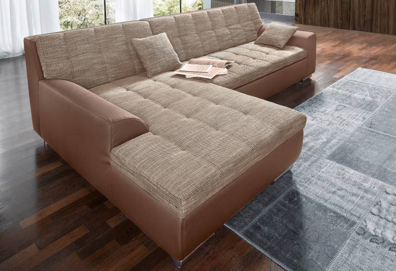 DOMO collection Ecksofa »Treviso viele Bezüge, auch in Cord, Schlafsofa, B/T/H: 267/80/83 cm« von DOMO collection