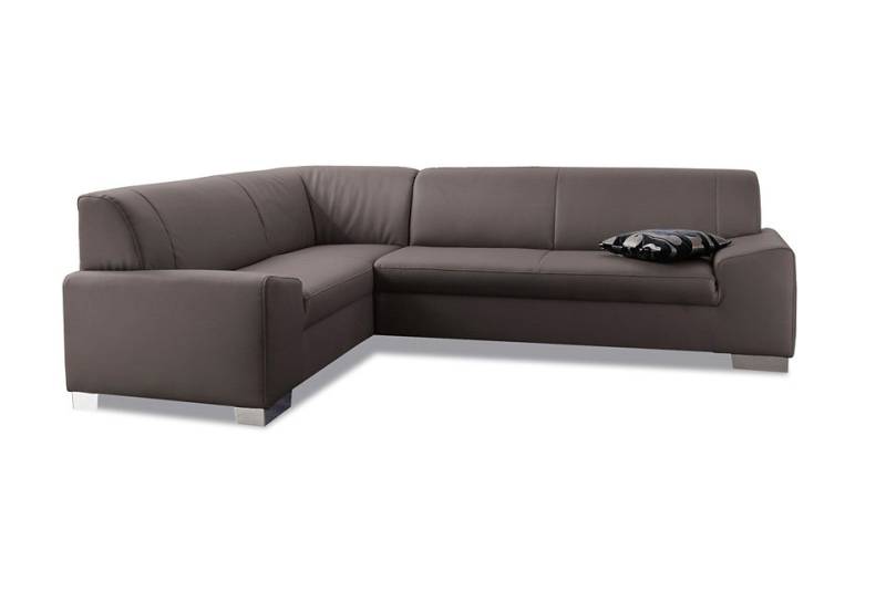DOMO collection Ecksofa »Alisson, zeitlose Optik, flache Armlehnen, L-Form«, fester Sitzkomfort, wahlweise mit Bettfunktion von DOMO collection