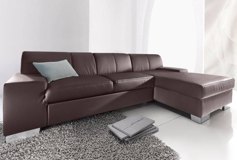 DOMO collection Ecksofa »Star, zeitlose Formensprache, elegante Optik, L-Form«, wahlweise mit Bettfunktion von DOMO collection