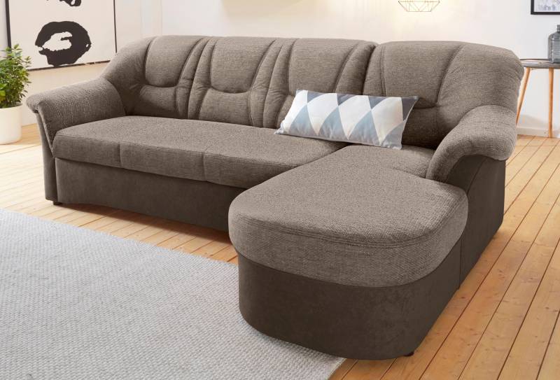 DOMO collection Ecksofa »Sarafina zeitlos und komfortabel, optional mit Federkern, L-Form«, wahlweise mit Bettfunktion von DOMO collection