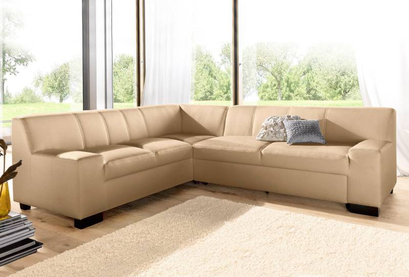 DOMO collection Ecksofa »Norma, moderne Armlehnen, zeitlos und elegant, L-Form«, wahlweise mit Bettfunktion von DOMO collection
