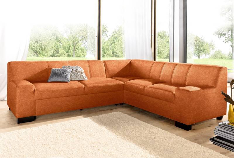 DOMO collection Ecksofa »Norma, moderne Armlehnen, zeitlos und elegant, L-Form«, wahlweise mit Bettfunktion von DOMO collection