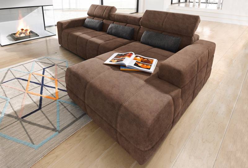 DOMO collection Ecksofa »Brandon grosse Ausführung B/T/H: 289/177/80 cm, auch in Leder und Cord« von DOMO collection