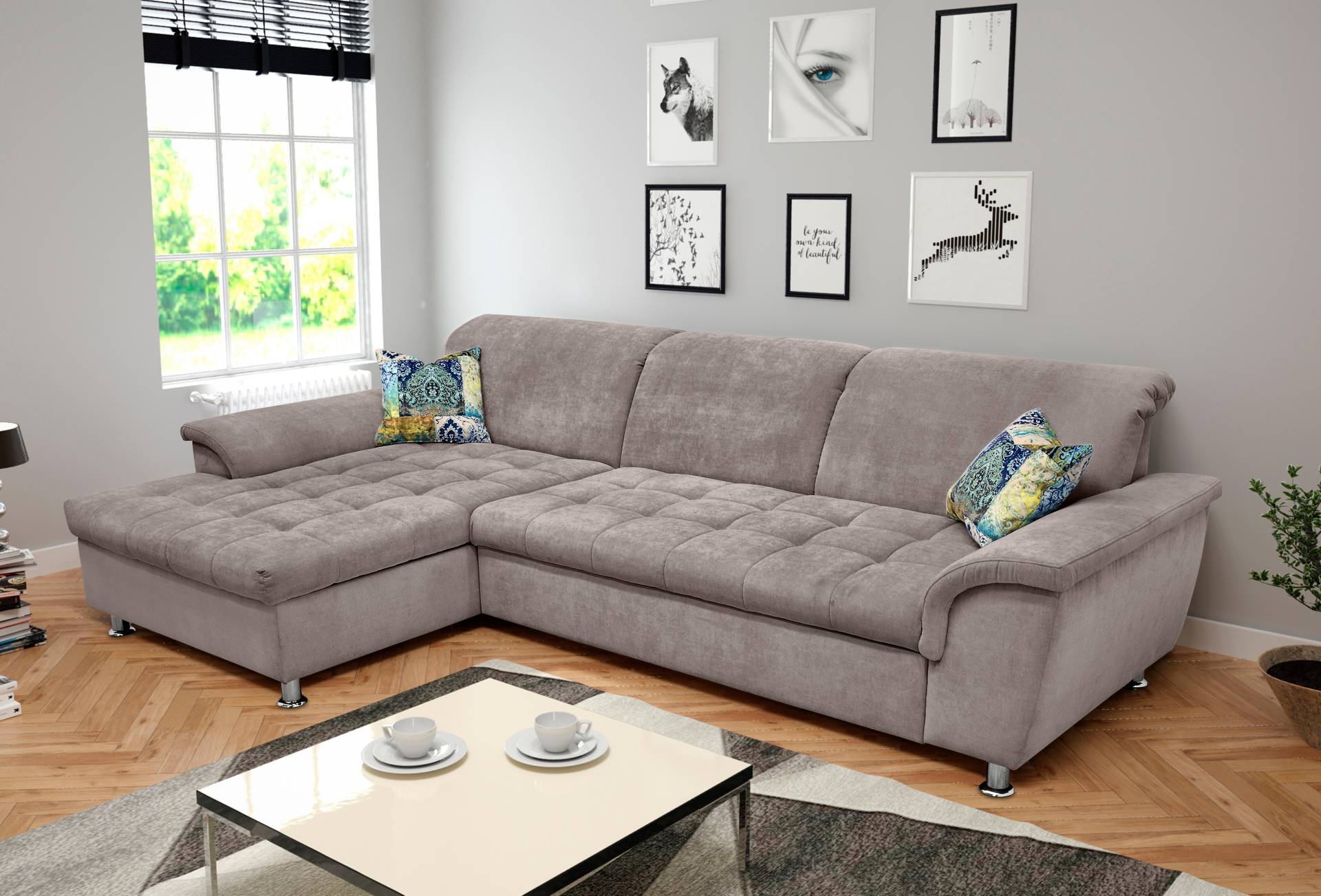 DOMO collection Ecksofa Franzi, wahlweise mit Bettfunktion, Bettkasten und Kopfteilverstellung DOMO collection Ecksofa Franzi, wahlweise mit Bettfunktion, Bettkasten und Kopfteilverstellung von DOMO collection