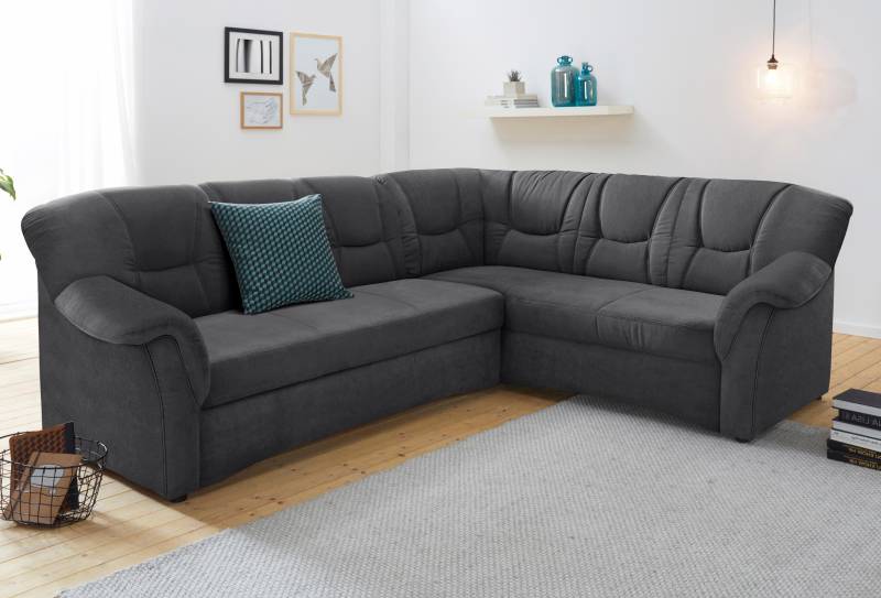 DOMO collection Ecksofa »Sarafina zeitlos und komfortabel, optional mit Federkern, L-Form«, wahlweise mit Bettfunktion von DOMO collection