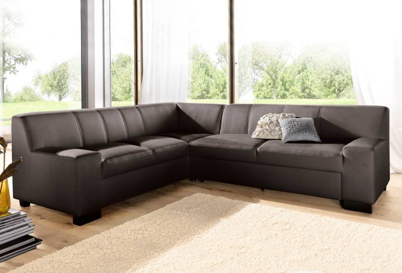 DOMO collection Ecksofa »Norma Top, elegant und modern, flache Armlehnen, L-Form«, wahlweise mit Bettfunktion von DOMO collection