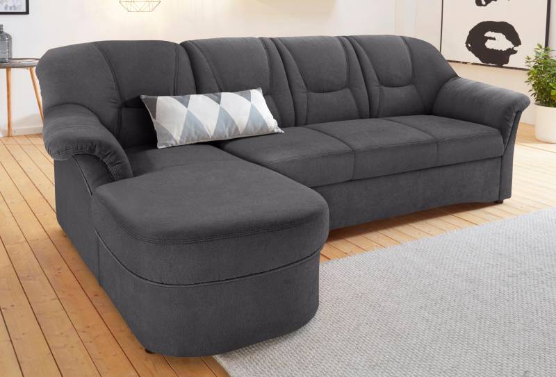 DOMO collection Ecksofa »Sarafina zeitlos und komfortabel, optional mit Federkern, L-Form«, wahlweise mit Bettfunktion von DOMO collection