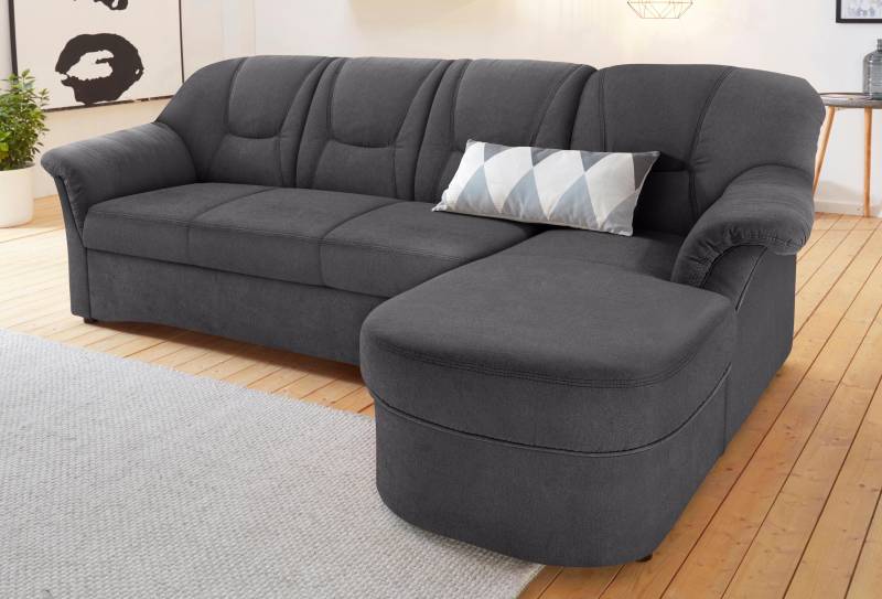 DOMO collection Ecksofa »Sarafina zeitlos und komfortabel, optional mit Federkern, L-Form«, wahlweise mit Bettfunktion von DOMO collection
