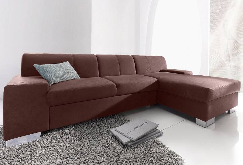 DOMO collection Ecksofa »Star, zeitlose Formensprache, elegante Optik, L-Form«, wahlweise mit Bettfunktion von DOMO collection