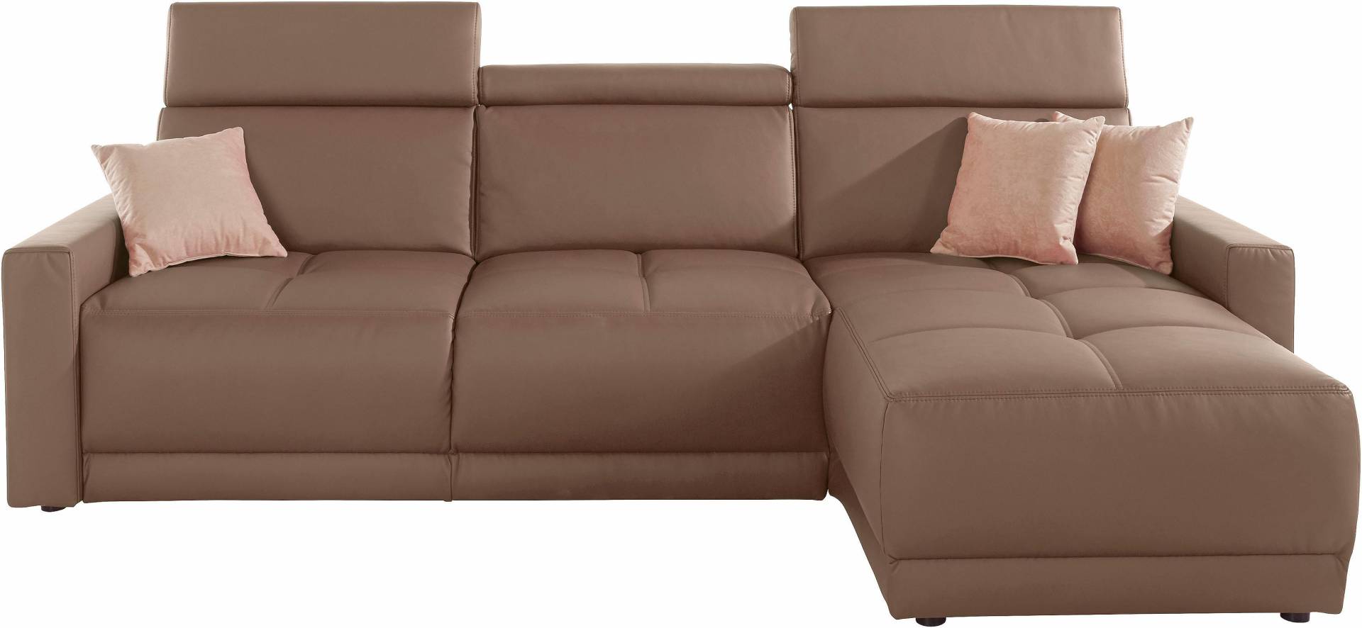 DOMO collection Ecksofa »Ava mit moderner Sitzheftung & toller Doppelnaht, komfortabel, L-Form«, mit Recamiere, inkl. Federkern, wahlweise mit Kopfteilverstellungen DOMO collection Ecksofa »Ava mit moderner Sitzheftung & toller Doppelnaht, komfortabel, L-Form«, mit Recamiere, inkl. Federkern, wahlweise mit Kopfteilverstellungen von DOMO collection