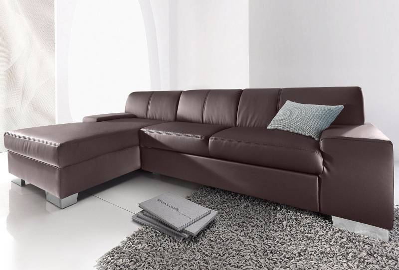 DOMO collection Ecksofa »Star, zeitlose Formensprache, elegante Optik, L-Form«, wahlweise mit Bettfunktion von DOMO collection