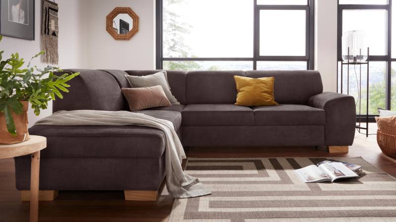 DOMO collection Ecksofa »Incanto kubische Formensprache, komfortabel, L-Form«, wahlweise mit Bettfunktion von DOMO collection