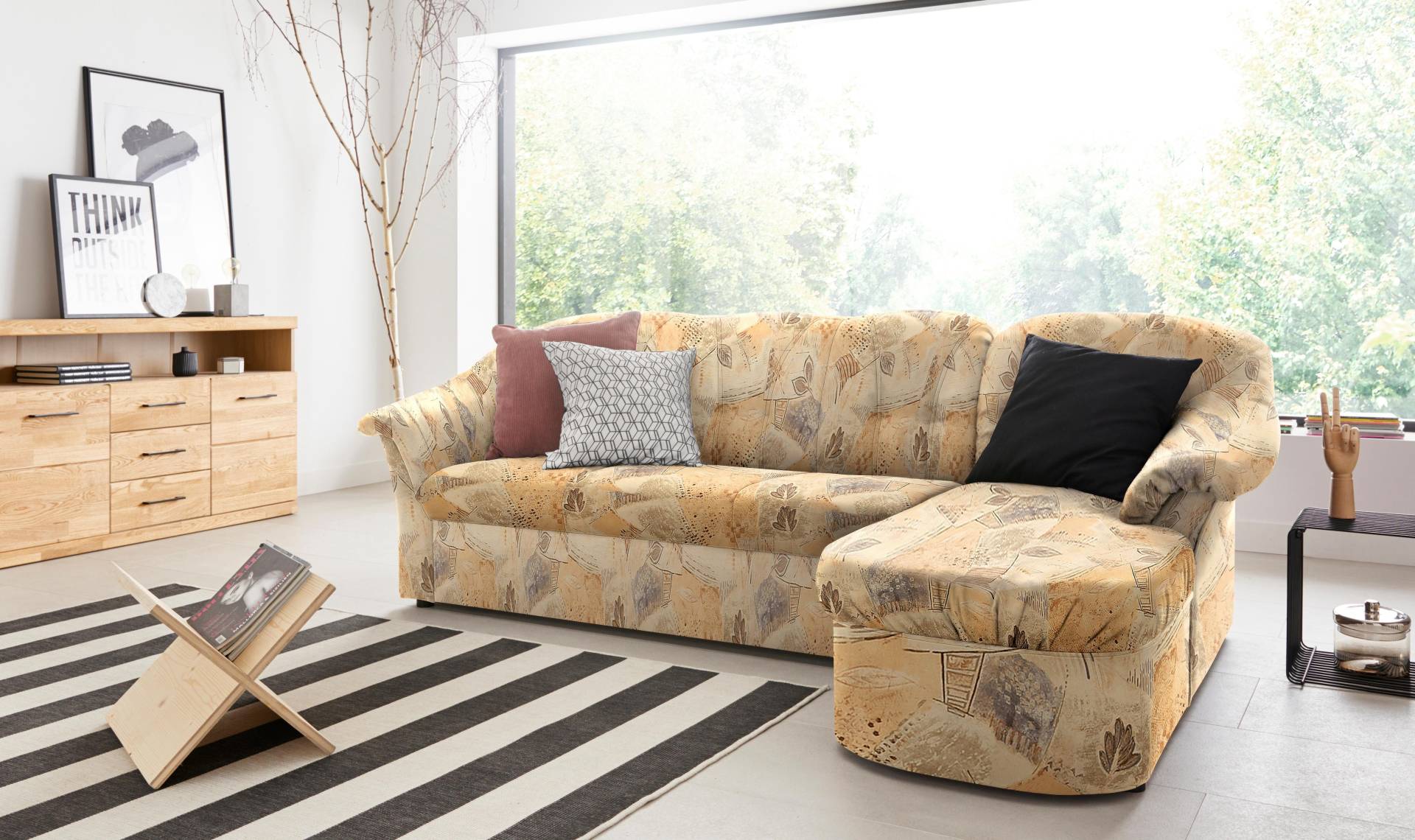 DOMO collection Ecksofa »Pegnitz, elegante Rückensteppung, kompakte Stellmasse 238/141cm, L-Form«, wahlweise mit Bettfunktion DOMO collection Ecksofa »Pegnitz, elegante Rückensteppung, kompakte Stellmasse 238/141cm, L-Form«, wahlweise mit Bettfunktion von DOMO collection