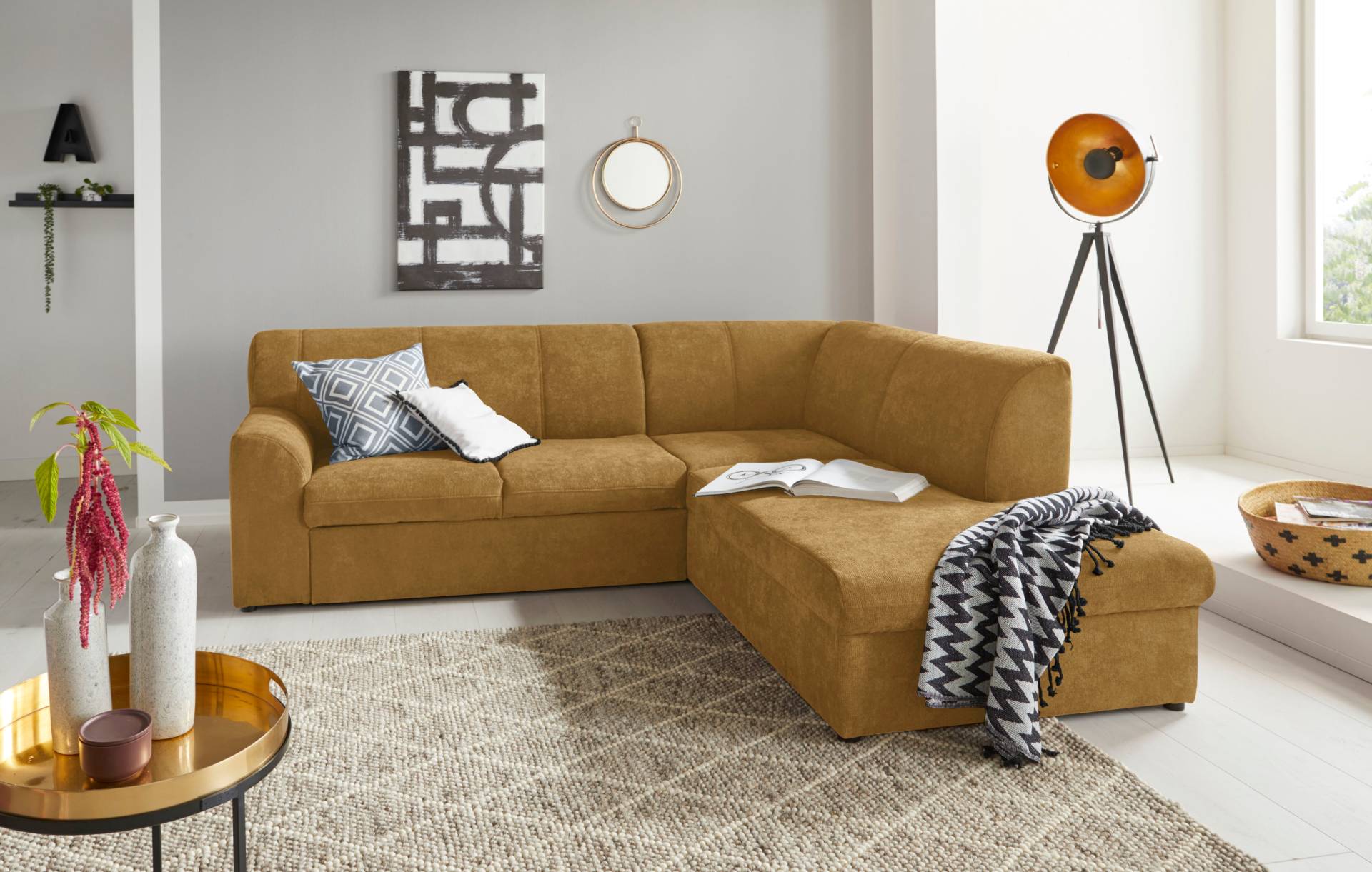 DOMO collection Ecksofa »Topper L-Form«, mit Ottomane, wahlweise mit Schlaffunktion von DOMO collection