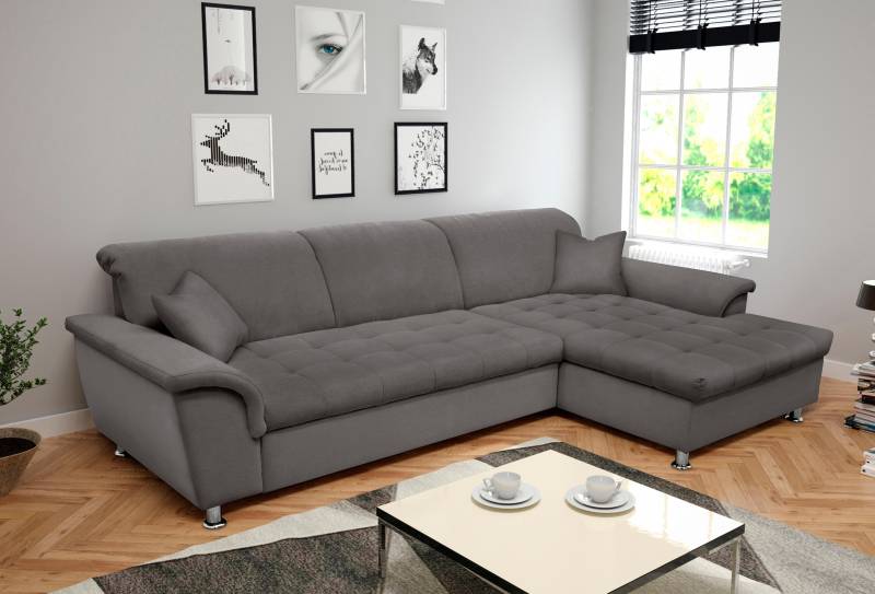 DOMO collection Ecksofa Franzi, wahlweise mit Bettfunktion, Bettkasten und Kopfteilverstellung von DOMO collection
