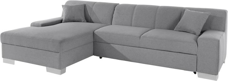 DOMO collection Ecksofa »Bero, elegant und zeitlos, flache Armlehnen, L-Form«, fester Sitzkomfort, wahlweise mit Bettfunktion von DOMO collection