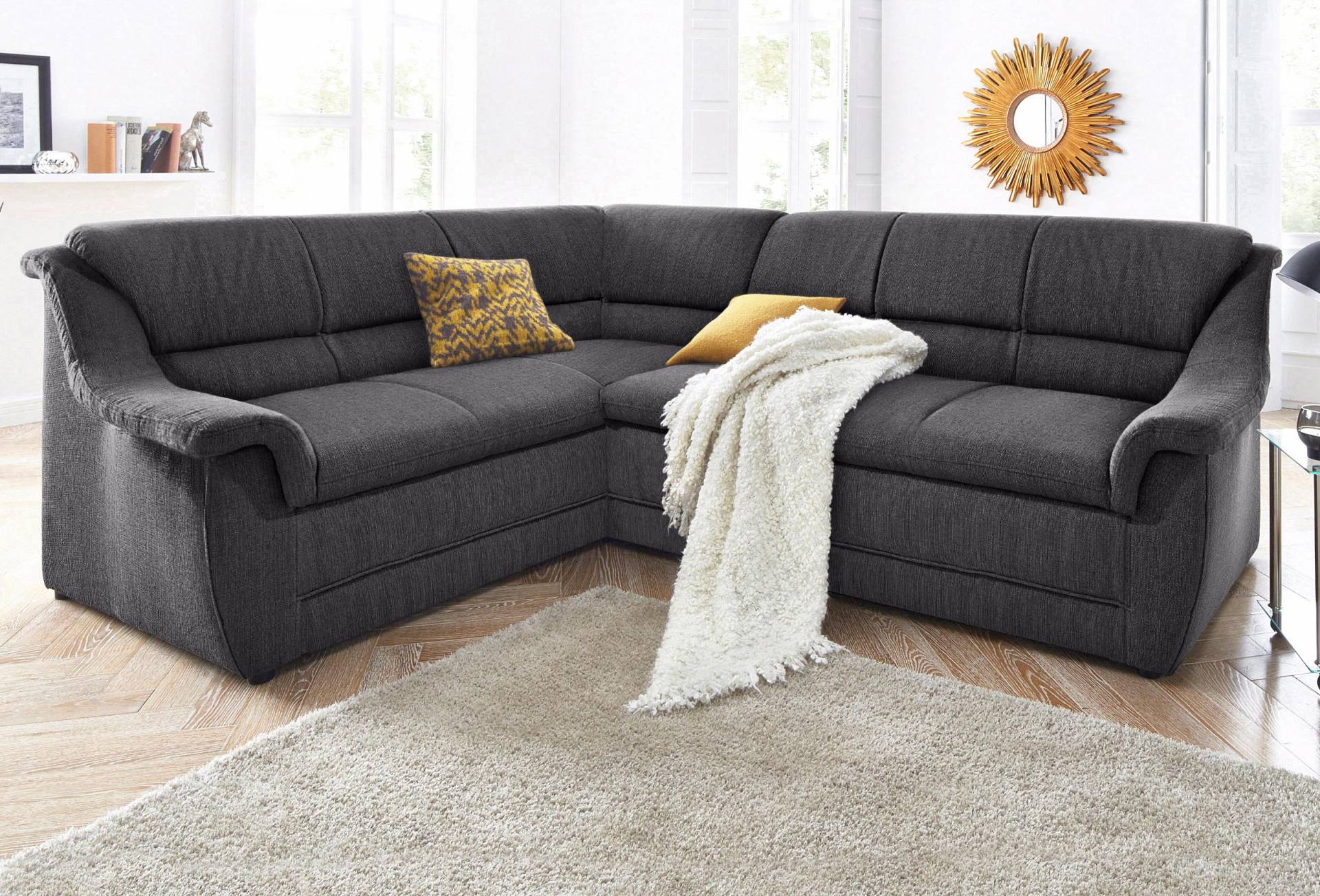 DOMO collection Ecksofa »Lale zeitlose Formensprache, komfortabel, L-Form«, mit langem Schenkel, wahlweise mit Bettfunktion DOMO collection Ecksofa »Lale zeitlose Formensprache, komfortabel, L-Form«, mit langem Schenkel, wahlweise mit Bettfunktion von DOMO collection